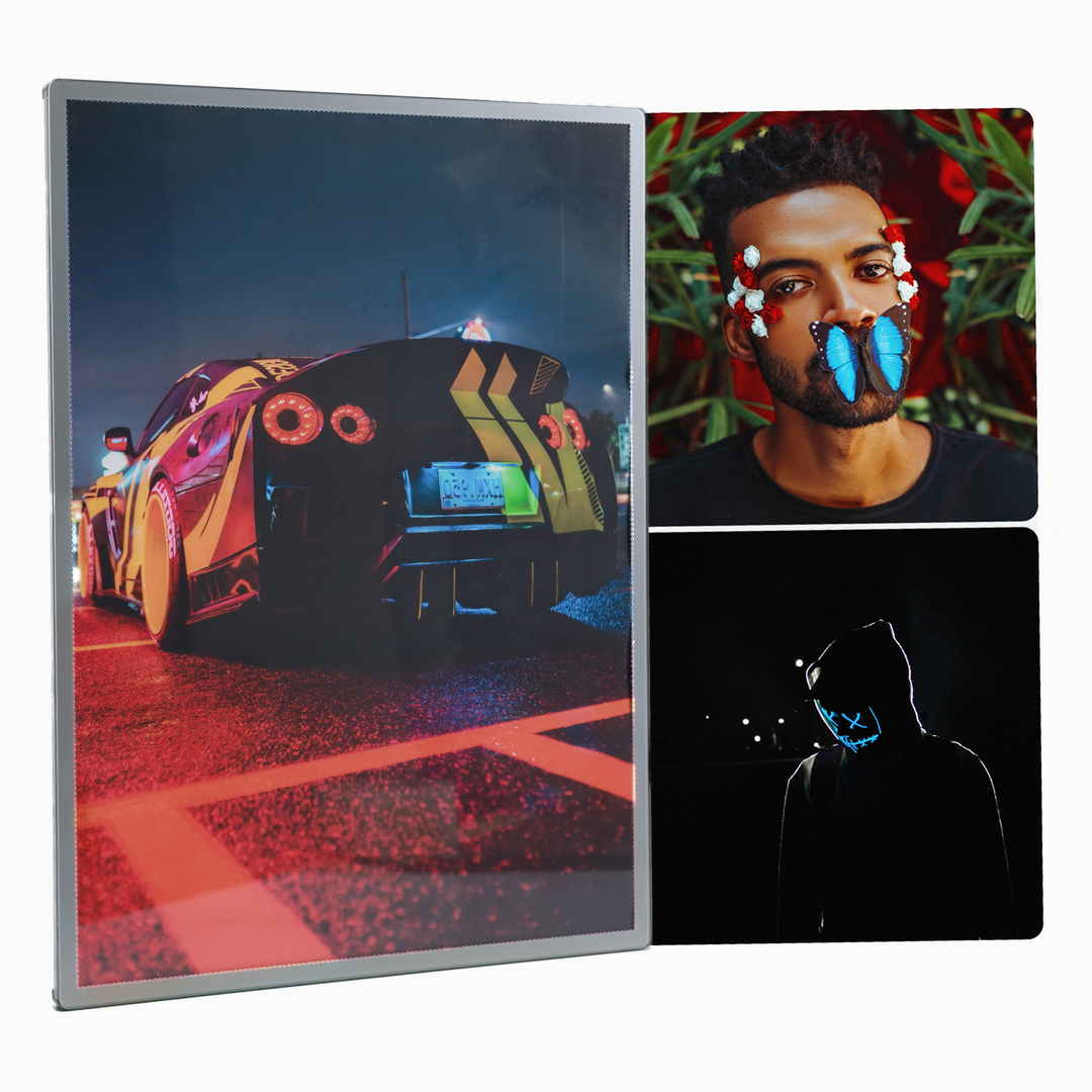 The MOMNT Smart Poster Frame & 2 Vinyl Bundle